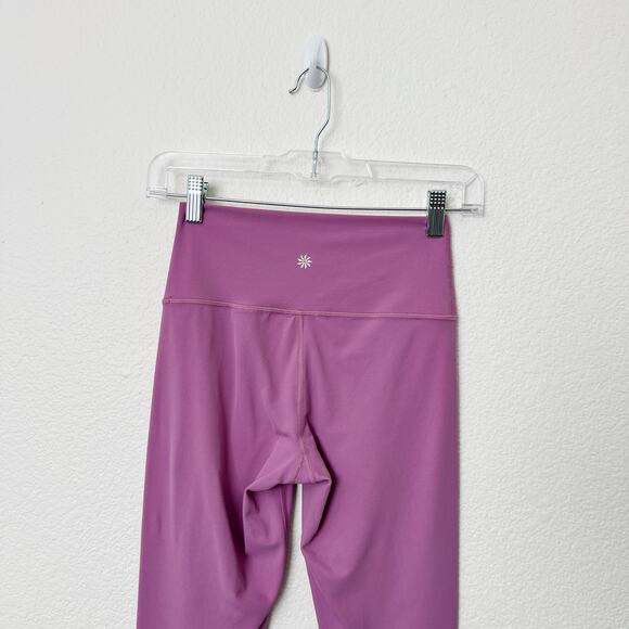 [Athleta] Purple Lilac High Rise Transcend 7/8 Tight Leggings Workout Sz Small S - Picture 6 of 12